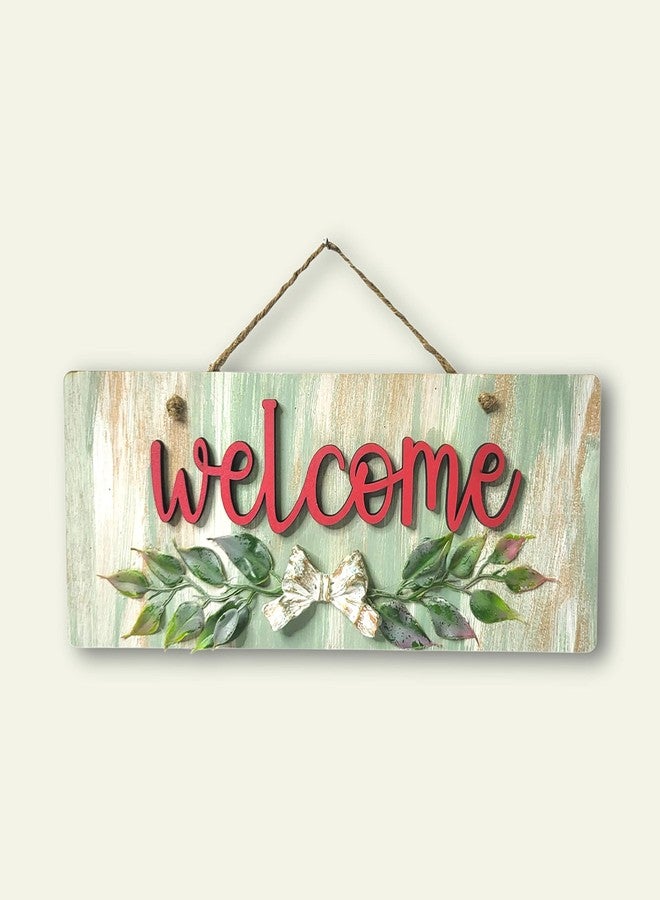 Chalk My Theme Welcome Wooden Wall Hanging Sign Board for Entrance, Home Decoration, Door - Image 1